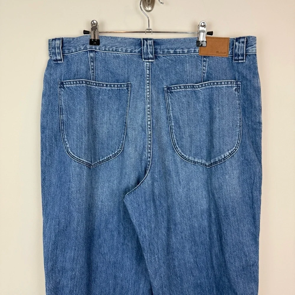 NWOT Madewell High-Rise Tapered Jeans Pleat Edition Sz 32